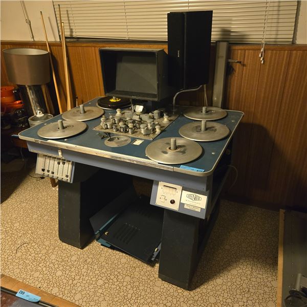Vintage Steenbeck Flatbed Film Editing Table - approx. M.V. $1,500-2,000