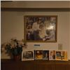 Image 1 : Artwork " Play it Again" by George Bungarda & assorted prints - includes Faux Flower Pot