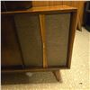 Image 4 : Mid-Century Stereophonic Wooden Stereo Console Built-in Record Player - Tested, Working Condition