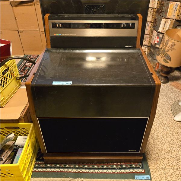 Sony KP-5000 50" Color Video Projection System Cabinet-Style, late 1970's - approx. M.V. $1,000-$3,0