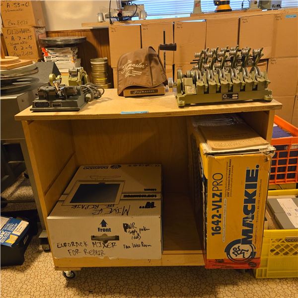 Magnasync/Moviola 16mm Synchronizer & Vintage Mechanical Devices - includes Simplex Key Duplicator &