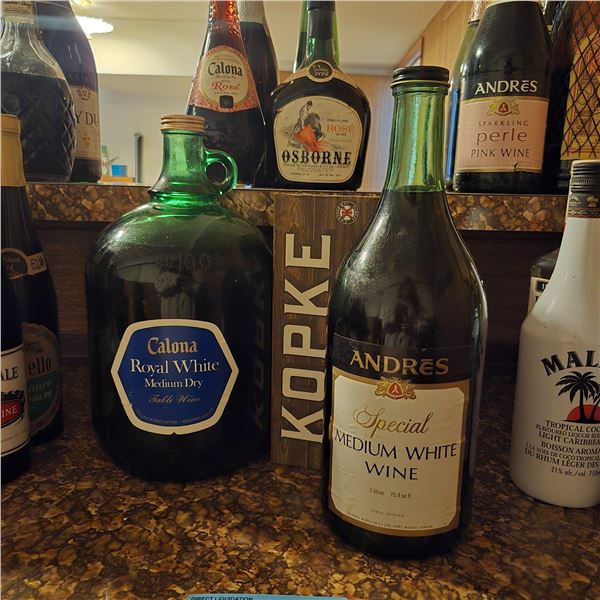 Group of Alcohol Bottles - various Brands & Condition