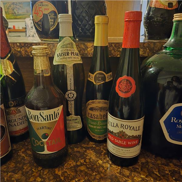 Group of Alcohol Bottles - various Brands & Condition