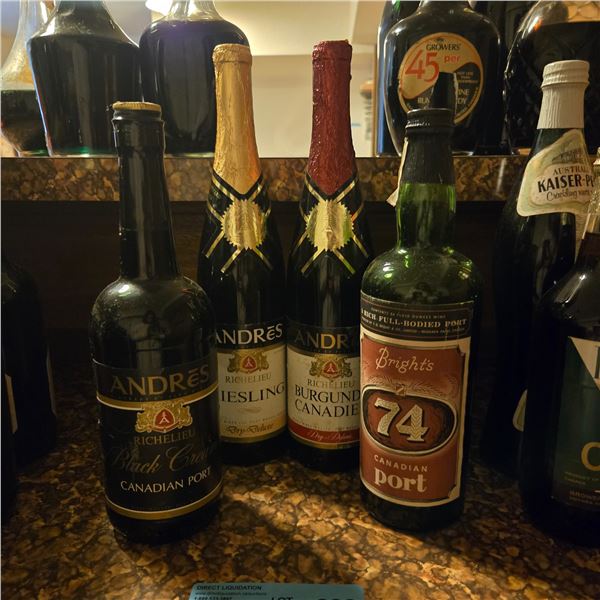 Group of Alcohol Bottles - various Brands & Condition