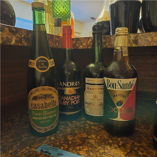 Group of Alcohol Bottles - various Brands & Condition