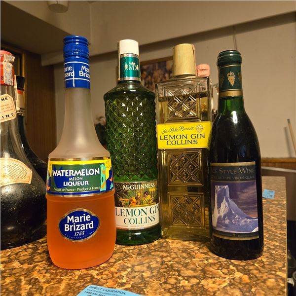 Group of Alcohol Bottles - various Brands & Condition