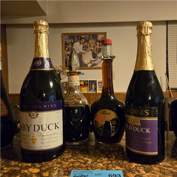 Group of Alcohol Bottles - various Brands & Condition