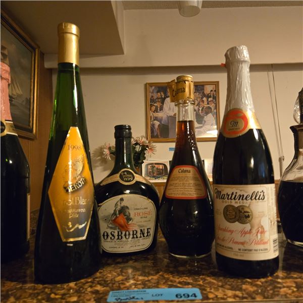 Group of Alcohol Bottles - various Brands & Condition