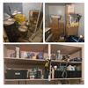 Image 1 : Room Content - includes various Vintage Octagonal Metal Film Reel Shipping Cases & Additional Room M