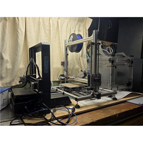 Group of 3 3D Printers - includes Anycubic Printer, Velleman Vertex K8400 Printer kit