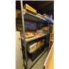 Image 1 : Metal Storage shelf & Contents - includes assorted Board Games, Vintage Chest & Cassettes