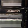 Image 2 : Set of 2 husky Black Rolling Tool chest & Top Cabinet Combination - R.V. $930, includes contents