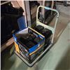 Image 1 : Cart full of assorted gasoline Utility Engines - Cart is included