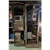Image 1 : Electrical Shelving Metal Cabinets & assorted Electronics, Computers - includes Vintage Digital Freq