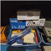 Image 4 : Desk Electronics & Computers Parts Components Group - includes Digital Preamplifier, Vintage Monitor