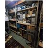 Image 1 : Metal Storage Shelving Unit & Contents - includes large group of Computer Towers, Vintage Radios & r