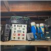 Image 4 : Metal Storage Shelving Unit & Contents - includes large group of Computer Towers, Vintage Radios & r