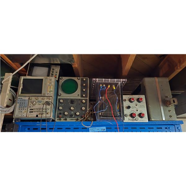 6-pcs Vintage Electronics - includes Laboratory Oscilloscopes, Textronix Type 53C & More