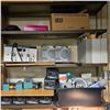 Image 4 : 2 Wooden Shelves & Misc; Hardware & Electrical Parts