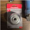 Image 2 : Assorted Hand Wired Tools - includes Makita Grinder, heat Gun, NEW Truwerx 3" Wire Cup Brush & More