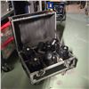 Image 1 : Professional Automated Moving Head Stage Lights (6 pcs) w/ Flight Case on wheels - R.V. $7,500