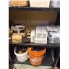 Image 2 : Black Metal Shelf & Hardware, Misc. Electronic Components
