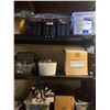 Image 2 : Black Metal Tool Box on wheels & Contents