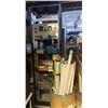 Image 1 : Black Modular Electronics Equipment Rack w/ Various Vintage Instrumentation Panel - includes Bin ful