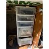Image 2 : Garage Workstation & Contents - includes Shelf, Misc. Electrical Components, Vintage Electronic Part