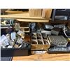 Image 3 : Garage Workstation & Contents - includes Shelf, Misc. Electrical Components, Vintage Electronic Part