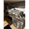 Image 2 : Metal Shelving Unit & Contents - includes Vintage Converters/Generator Cases, Electrical Parts, Hard