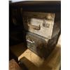 Image 6 : Metal Shelving Unit & Contents - includes Vintage Converters/Generator Cases, Electrical Parts, Hard