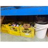 Image 5 : Large Blue Workbench & Contents - includes Hardware, Wooden Shelf, Car Jumper & Copper Cables