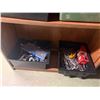 Image 5 : Heavy-Duty Rolling 72-Compartment Steel Hardware Bin Rack with Assorted Fasteners, Bolts, Nuts & Was