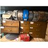Image 5 : Heavy-Duty Wood Workbench with 8-Drawer Storage Unit & Audio Gear, Rewind Cranks, Reels & Components