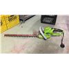 Image 1 : Greenworks 22" Corded Electric Hedge Trimmer with Rotating Handle & Hand Guard