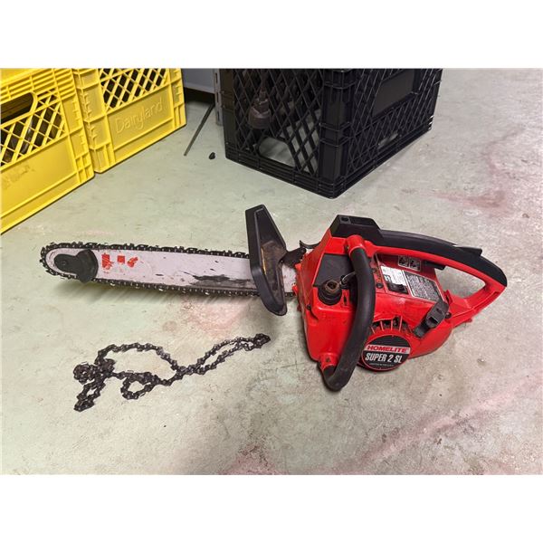 Vintage Homelite Super 2 SL Gas-Powered Chainsaw