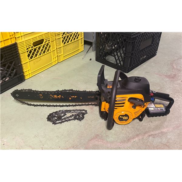 Poulan Pro Gas-Powered Chainsaw with Long Guide Bar & Chain