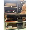 Image 2 : Industrial Steel Shelving Unit with Projector Carbon Arc Rods, Welding Wire & Media Hardware Parts