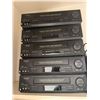 Image 2 : Lot of 7 VCRs: (5) Sharp 4-Head Hi-Fi Stereo & (2) RCA AccuSearch VHS Players