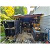 Image 1 : Large Group of Misc - Rope, Electrical Box, Miter Saw, Wire, Parts, Etc.