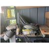 Image 5 : Large Group of Misc - Rope, Electrical Box, Miter Saw, Wire, Parts, Etc.