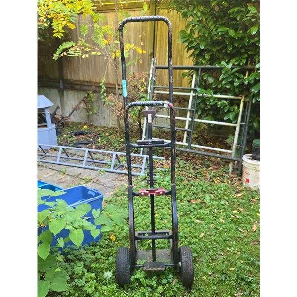 Vintage Metal Hand Truck / Dolly Cart with Tension Clamp
