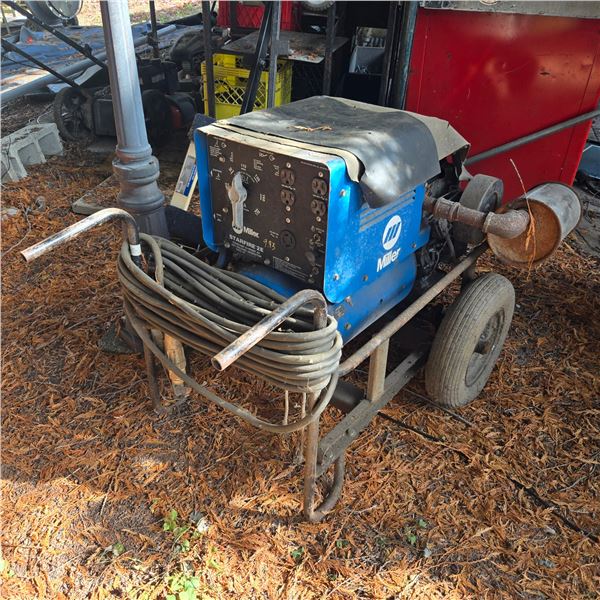 Miller Starfire 2E Gas-Powered AC Arc Welder & Generator with Leads & Wheeled Cart