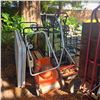 Image 1 : Yard & Utility Lot: Mowers, Hand Trucks, Folding Table & Wheeled Jobsite Power Distribution Panel