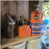 Image 3 : Workshop Bench Station: Mastercraft Tool Box, Delta Drill Press, Storage Cabinet, Tools & Shop Suppl