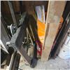 Image 4 : Workshop Bench Station: Mastercraft Tool Box, Delta Drill Press, Storage Cabinet, Tools & Shop Suppl