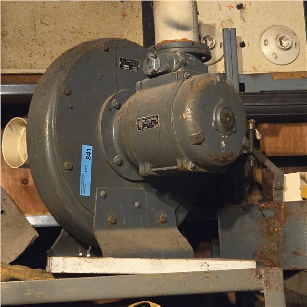 Vintage Swiss Ventilator AG Stafa Cast Iron Industrial Centrifugal Blower / Exhaust Fan with Brown B