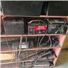 Image 3 : Shelving Unit: Motomaster Battery Chargers, Jump Starter, Hydraulic Cylinders, Hand Tools & Hardware