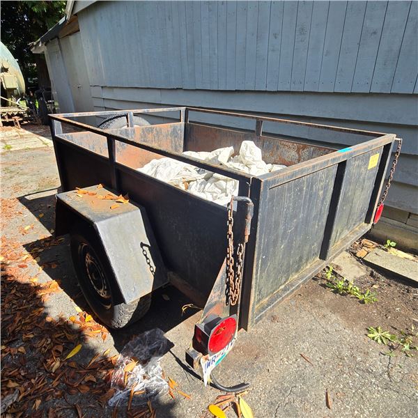 B.C Custom Trailers Single-Axle Steel Utility Box Trailer with Tailgate